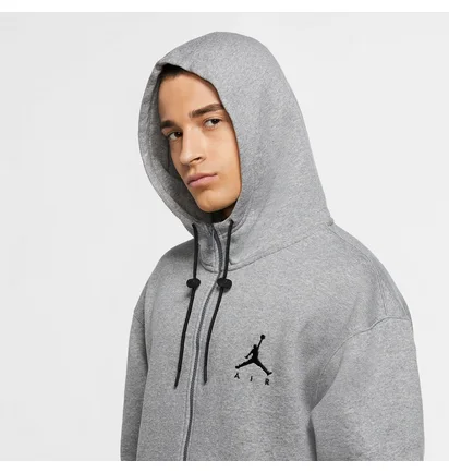 Толстовка мужская Nike Air Jordan Jumpman Air Fleece Full Zip Hoodie Grey Ck6679-091