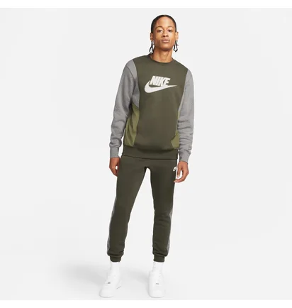 Свитшот мужской Nike M Nsw Hybrid Flc Crew Bb Dj5075-355
