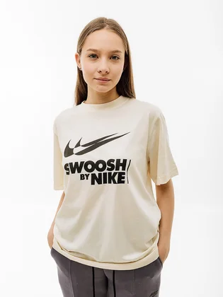 Футболка женская Nike W Tee Bf Gls Beige FZ4634-113