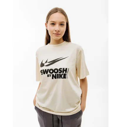 Футболка жіноча Nike W Tee Bf Gls Beige FZ4634-113