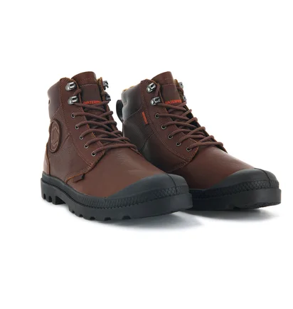 Черевики чоловічі Palladium Pampa Shield Wp+ Lth Brown 76844-257-M