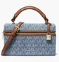 Сумка жіноча Michael Kors Jana Extra-Small Signature Logo Print Denim Convertible Crossbody Bag Blue 32S6GQ1C0C-NEW-HORIZON-142818