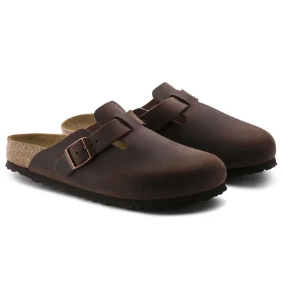 Тапочки унисекс BIRKENSTOCK Boston Soft Footbed Clog Brown 159711
