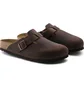 Тапочки унисекс BIRKENSTOCK Boston Soft Footbed Clog Brown 159711
