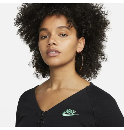Топ жіночий Nike Nsw Ls Top Rib Sw Black FJ5220-010