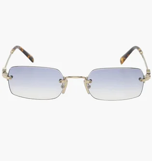 Солнцезащитные очки женские Miu Miu Gold/Light Blue B50S-ZVN80O-52