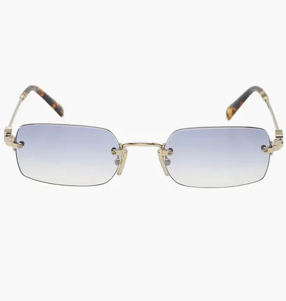 Солнцезащитные очки женские Miu Miu Gold/Light Blue B50S-ZVN80O-52