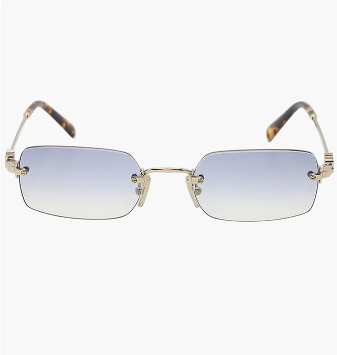 Солнцезащитные очки женские Miu Miu Gold/Light Blue B50S-ZVN80O-52