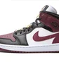 Кросівки жіночі Air Jordan Wmns 1 Mid Se Black/Bordo CZ4385-016
