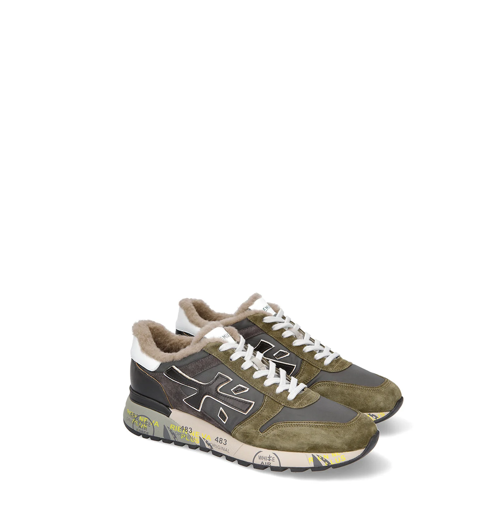 ᐉ Кросівки чоловічі Premiata Mick 6417 Black/Olive MICK6417