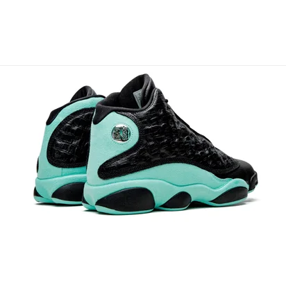 Кроссовки мужские Air Jordan 13 Black/Turquoise 414571-030