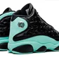 Кроссовки мужские Air Jordan 13 Black/Turquoise 414571-030