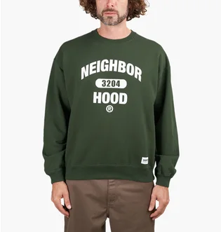 Свитшот мужской Neighborhood College Green 231FPNH-CSM01-GREEN