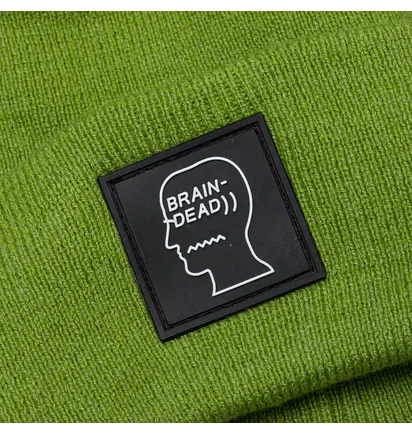 Шапка унисекс Brain Dead Logo Head Grey F22H04001918-MOSS