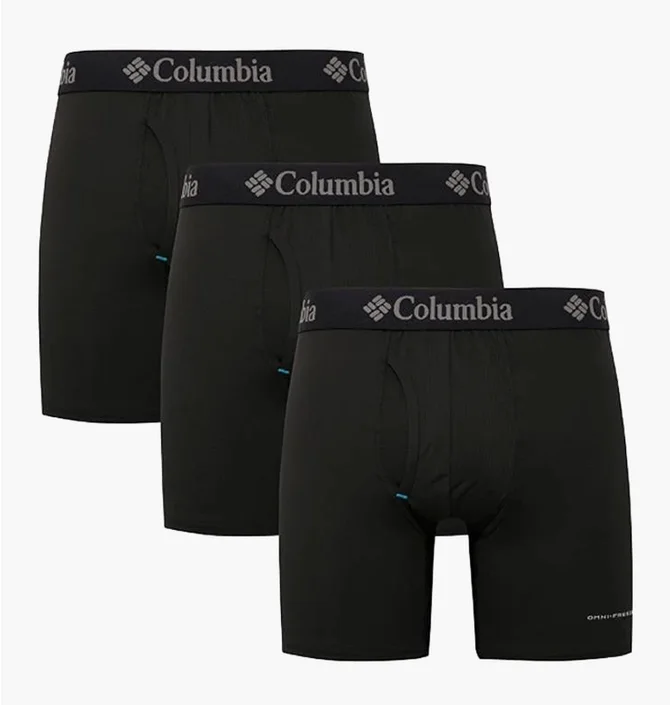 Трусы мужские Columbia Pack Comfort Boxer Brief Erkek Black (3 шт) RCU3013