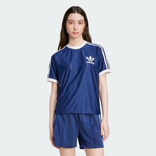 Футболка женская Adidas Adicolor 3-Stripes Pinstripe Blue IY7228