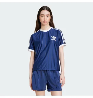 Футболка женская Adidas Adicolor 3-Stripes Pinstripe Blue IY7228