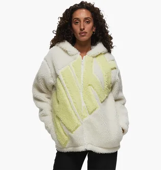 Куртка жіноча Nike W Nsw Logo Sherpa Jkt Beige FB8695-133