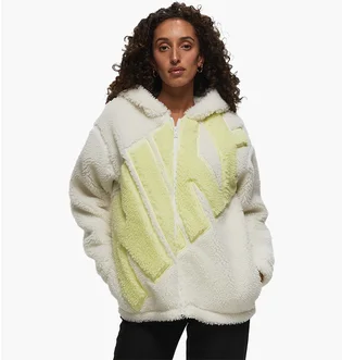 Куртка жіноча Nike W Nsw Logo Sherpa Jkt Beige FB8695-133