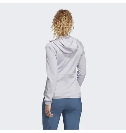 Кофта женская Adidas Terrex Tech Flooce Light Hooded Hiking Jacket Grey Ht2048