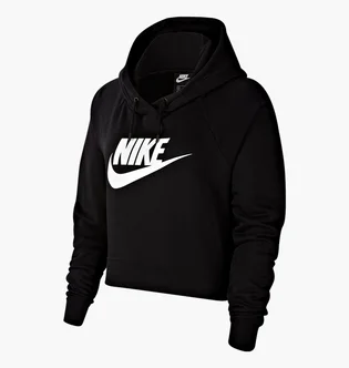Худи женское Nike W Nsw Essntl Flc Gx Crop Hdy Black CJ6327-010