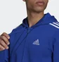 Толстовка мужская Adidas Essentials Fleece 3-Stripes Full-Zip Hoodie Blue H12181