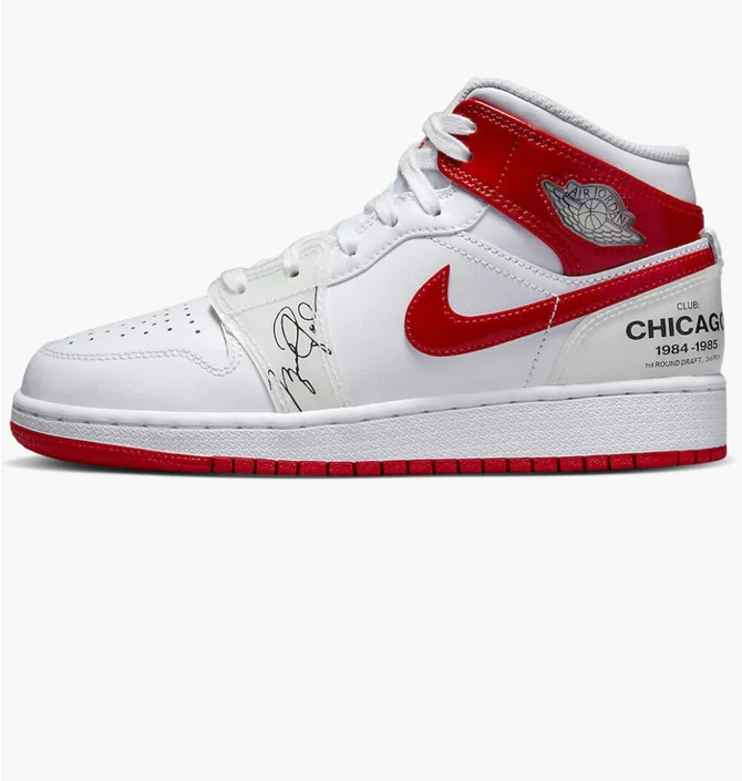 Кросівки дитячі Air Jordan 1 Mid Gs White DR6496-116