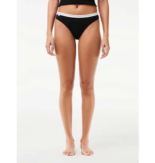 Трусики женские Lacoste Stretch Cotton String Briefs (3 шт) Black 8F1341031