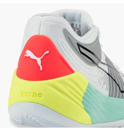 Кроссовки мужские Puma Fusion Nitro Basketball Shoes White 195587-02
