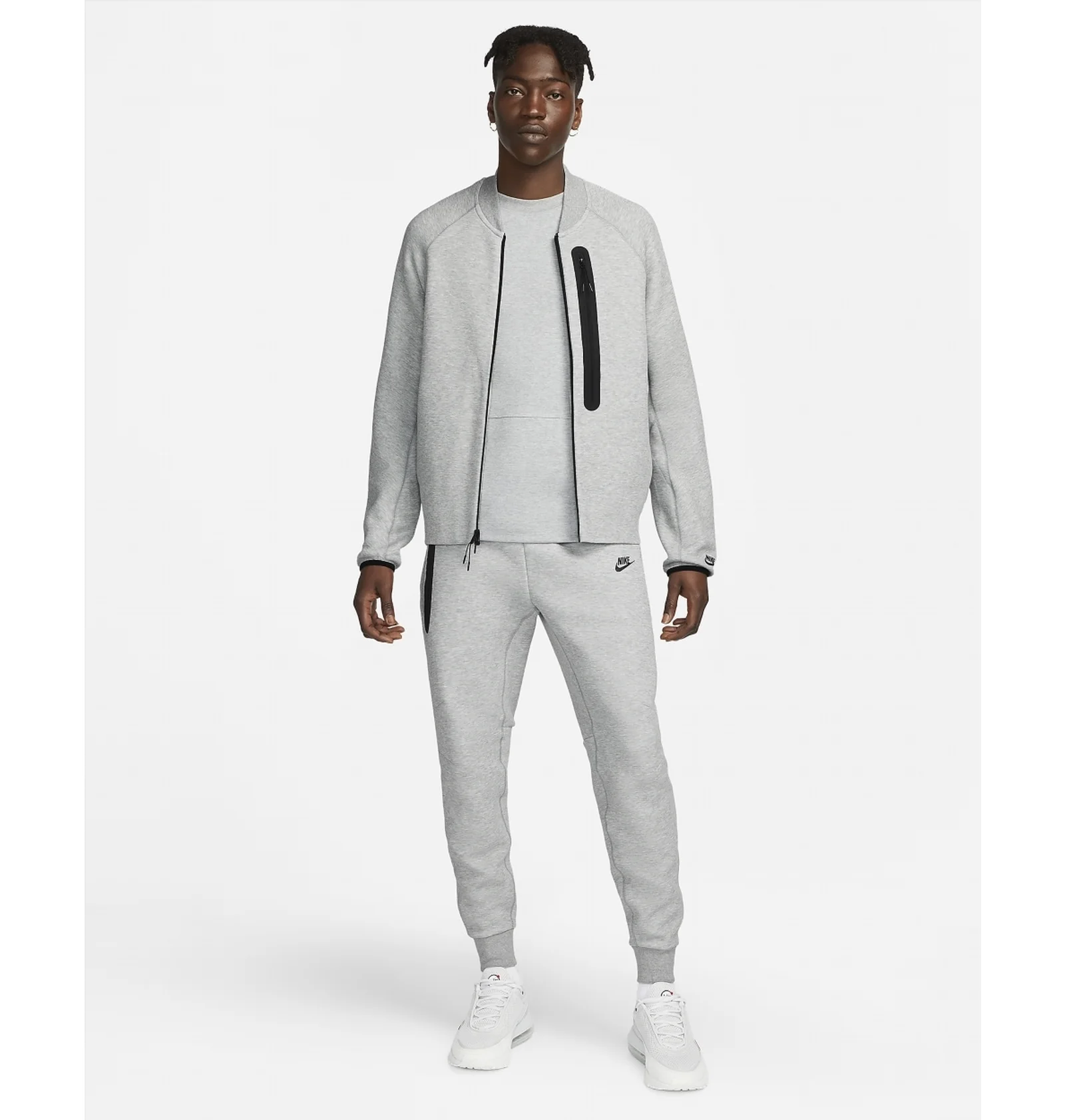ᐉ Бомбер мужской Nike Sportswear Tech Fleece Bomber Jacket Grey