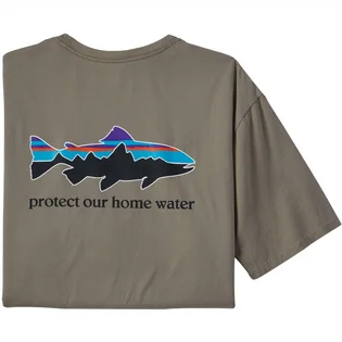 Футболка мужская Patagonia Home Water Trout Organic T-Shirt Grey 37547GDNG