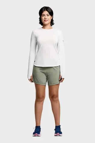 Лонгслів жіночий Saucony Stopwatch Long Sleeve White SAW800486-WH