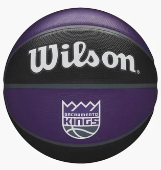 Баскетбольный мяч Wilson Nba Team Tribute Sac Kings Black/Violet WTB1300XBSAC