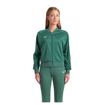 Олимпийка женская Arena Relax Iv Team Jacket Green 001223-661