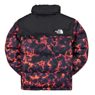 Пуховик унісекс The North Face 1996 Retro Nuptse Marble Camo Print Black/Orange NF0A5IX429K