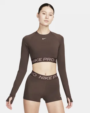 Лонгслив женский Nike Dri-Fit Pro 365 Brown FV5484-237