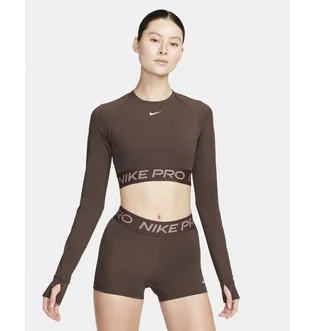 Лонгслів жіночий Nike Dri-Fit Pro 365 Brown FV5484-237