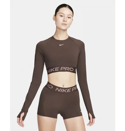 Лонгслив женский Nike Dri-Fit Pro 365 Brown FV5484-237