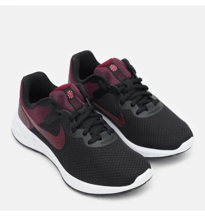 Кросівки жіночі Nike W REVOLUTION 6 Black/Bordo DC3729-006