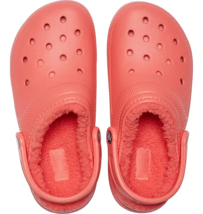 Тапочки женские CROCS Classic Lined Clog Orange 203591-6SL
