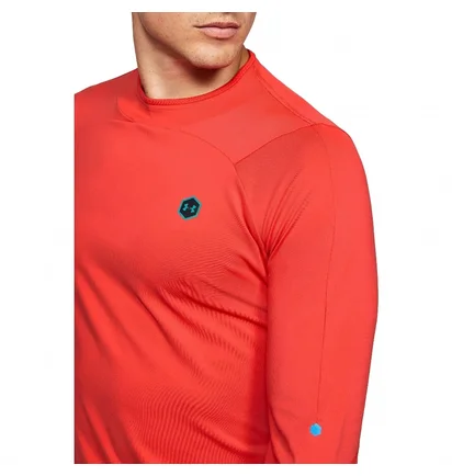 Лонгслив мужской Under Armour Coldgear Rush Mock Long Sleeve Training Top Red 1348052-646