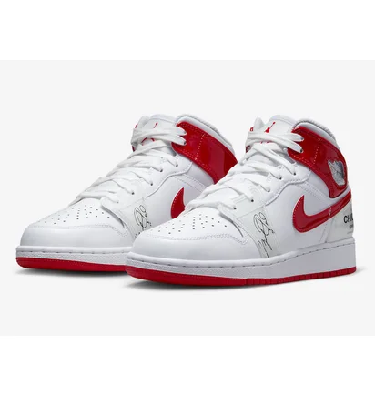 Кросівки дитячі Air Jordan 1 Mid Gs White DR6496-116