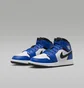 Кросівки дитячі Air Jordan 1 Mid (Gs) Blue/White DQ8423-402