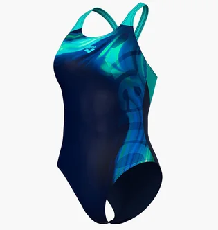 Купальник жіночий Arena Dreamhline Swimsuit V Back Blue/Turquoise 008328-780
