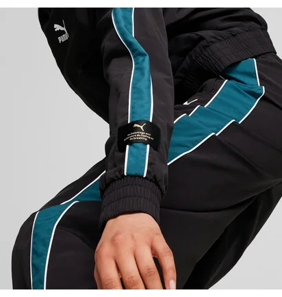 Олімпійка жіноча Puma Play Loud T7 Track Jacket Black/Green 626806-01