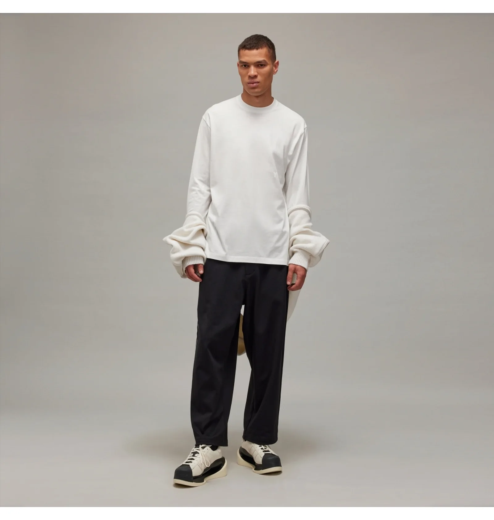 ᐉ Лонгслив унисекс Adidas Y-3 Long Sleeve Tee White JD9832