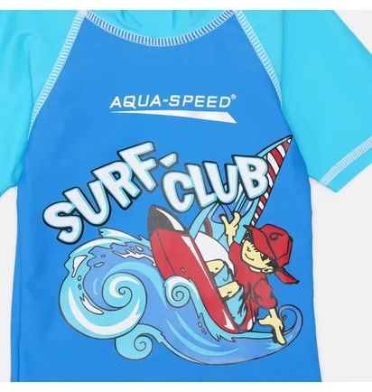 Футболка детская Aqua Speed Surf-Club T-Shirt 2025 Blue/Light Blue 383-02