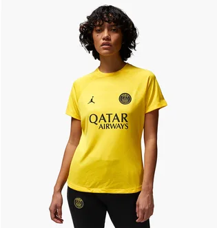 Футболка женская Air Jordan X Psg 22/23 Pre-Match 4Th Dri-Fit Ss Shirt Yellow DR4913-720