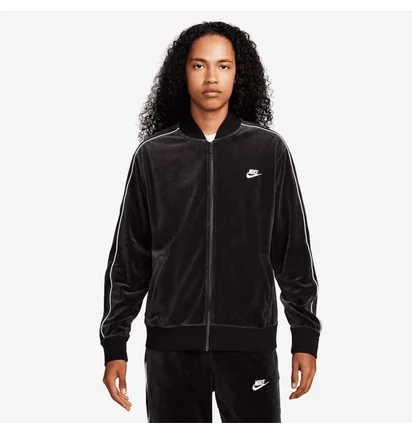 Олимпийка мужская Nike Sportswear Club Velour Jacket Black FB8231-010