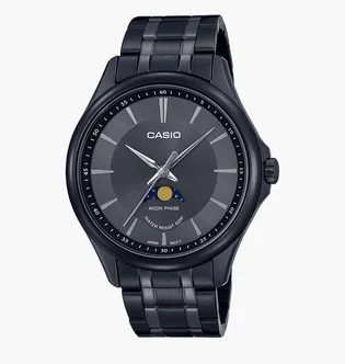 Часы мужские Casio Enticer Moon Phase Quartz MTP-M100B-1A